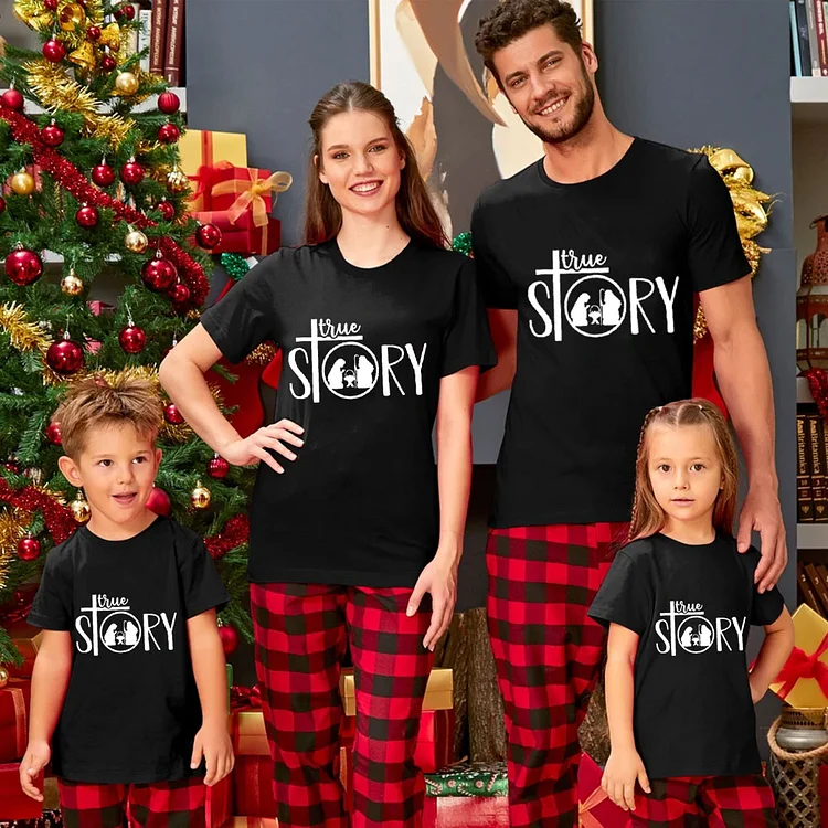 True Story Christmas Family Matching Shirts