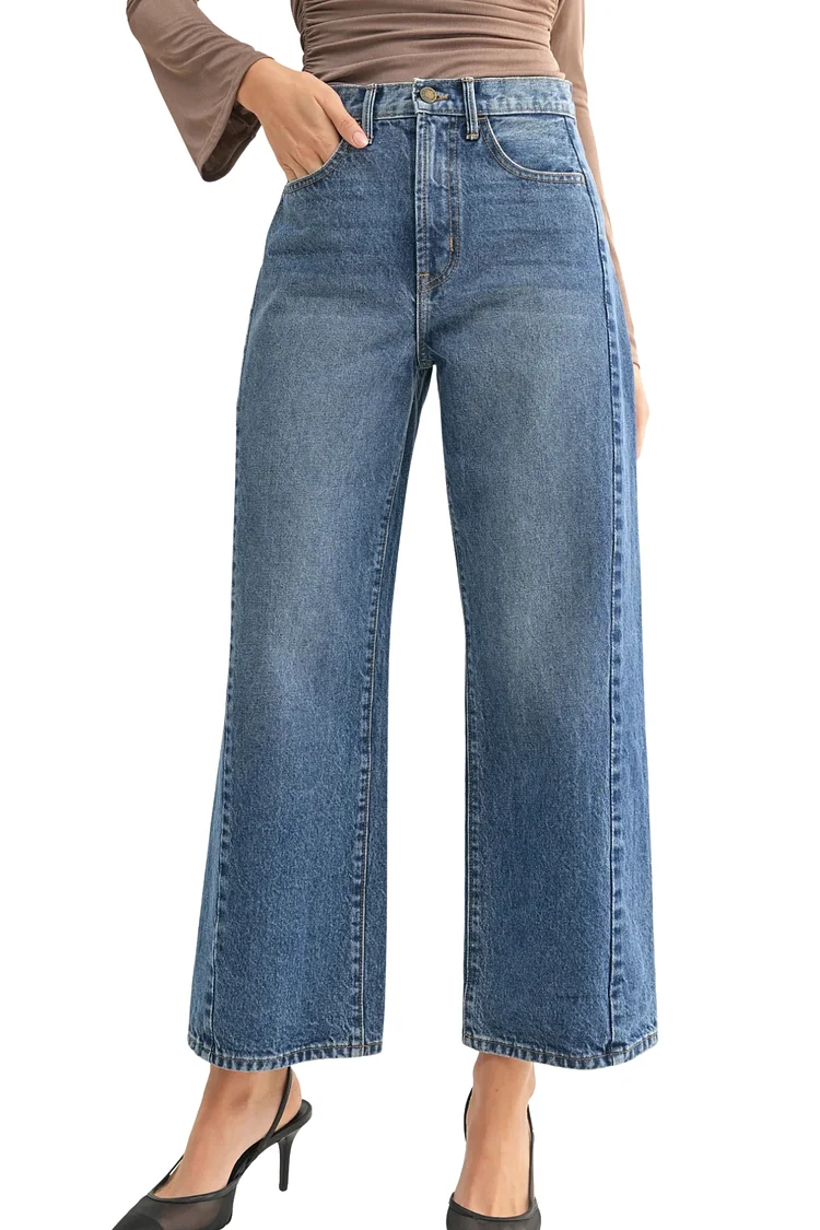 Just Black Barrel Jean - Dark Wash