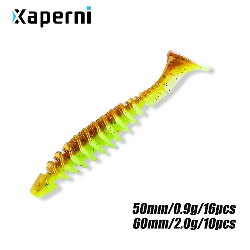 Xaperni New arrival 50mm 60mm Soft bait Fishing Lure Artificial Bait Silicone Worm Shad Needfish Saltwater Bass crappie grub