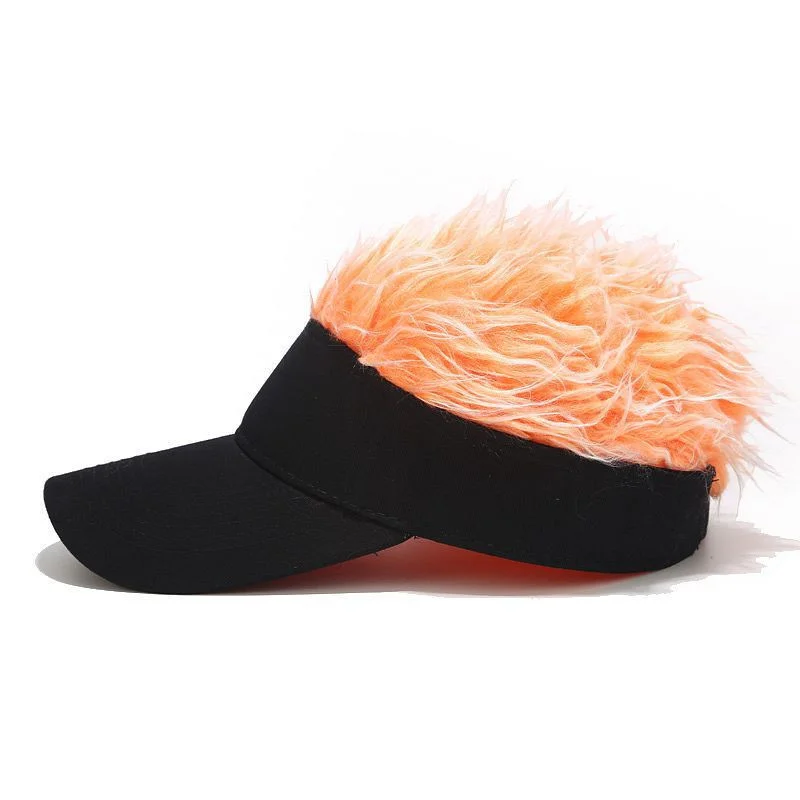 Net Color Wig Hip Hop Hoodlum Hat Sunshade Baseball Cap