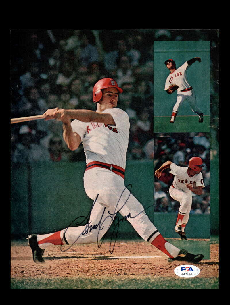 Fred Lynn PSA DNA Coa Signed Vintage 8x10 Photo Poster painting Red Sox Autograph