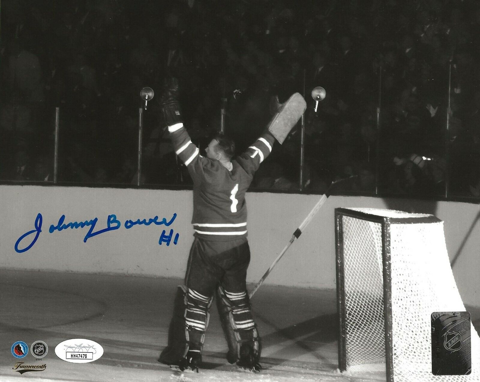 Johnny Bower signed Toronto Maple Leafs 8x10 Photo Poster painting autographed HOF JSA