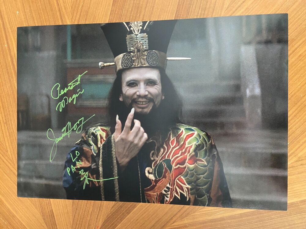 * JAMES HONG * signed 12x18 Photo Poster painting * BIG TROUBLE IN LITTLE CHINA * PROOF * 1