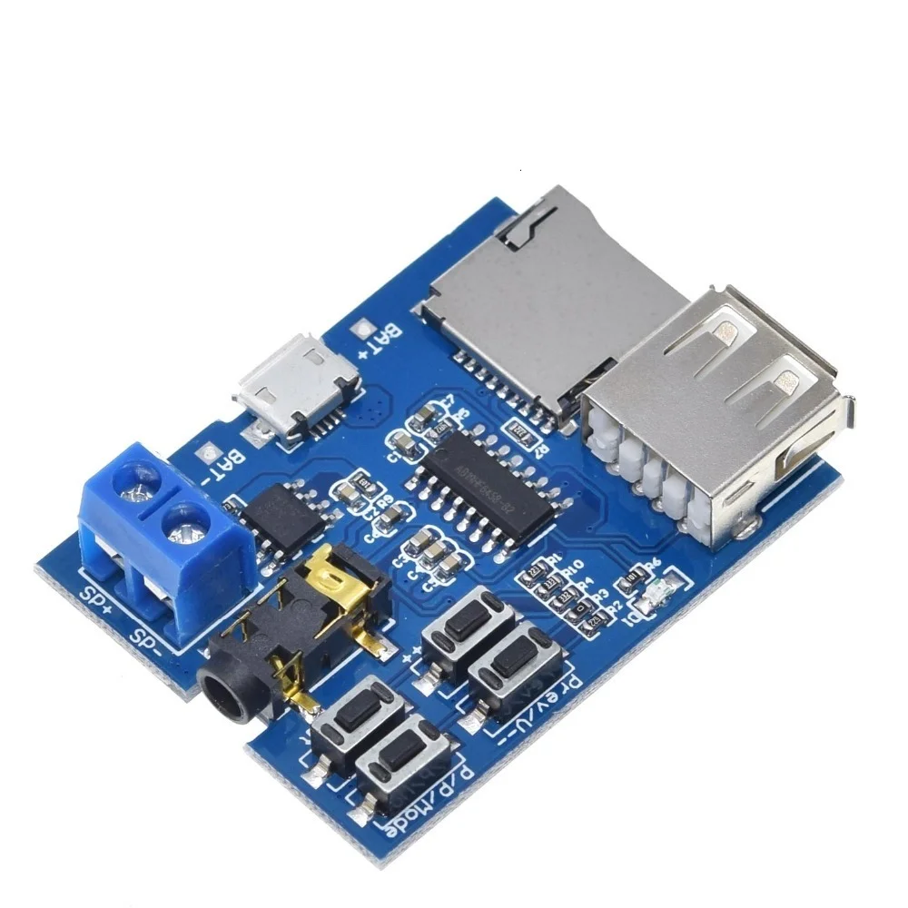 TF card U disk MP3 Format decoder board module amplifier decoding audio Player amplifier audio board