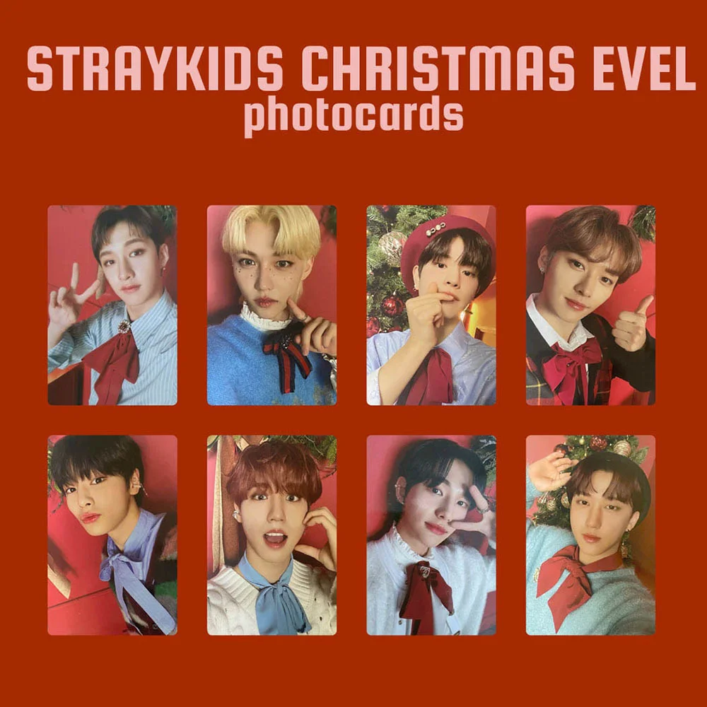8 Pcs STRAY KIDS Christmas Eve Mini Photocards