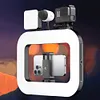 LED Phone Light for Filmmaking Live Steam YouTube Video Recording (A)