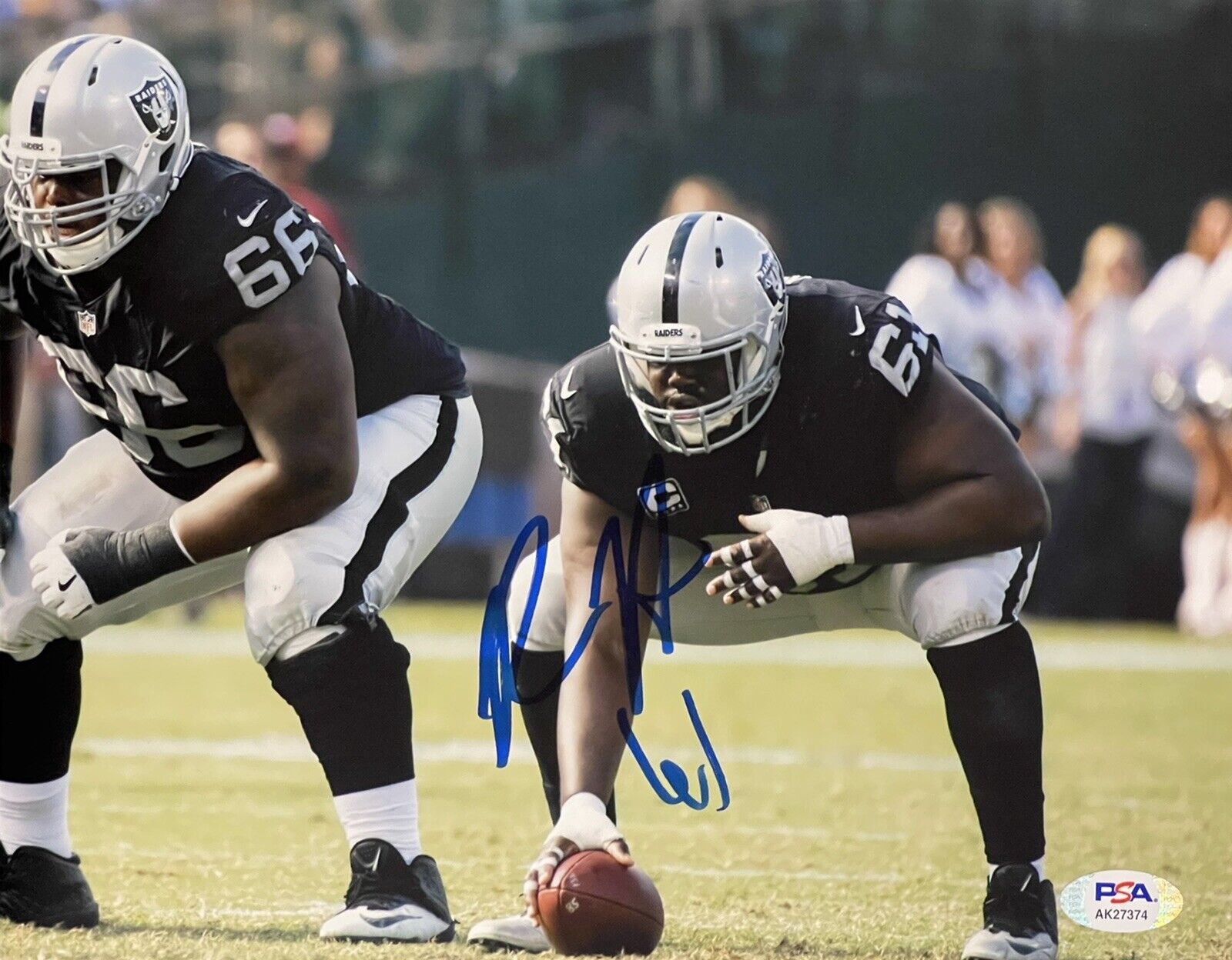 Rodney Hudson Signed Autographed Los Angeles Raiders 8x10 Photo Poster painting PSA/DNA