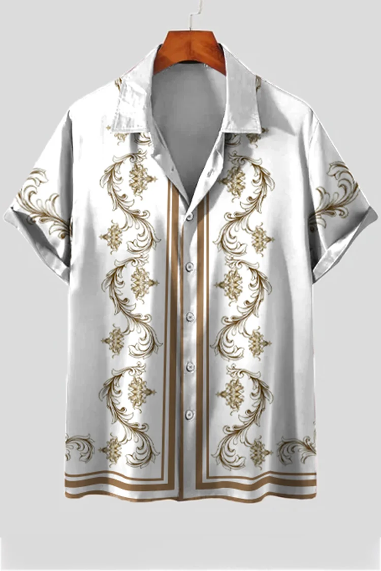 Luxurious Baroque Short Sleeve Shirt
