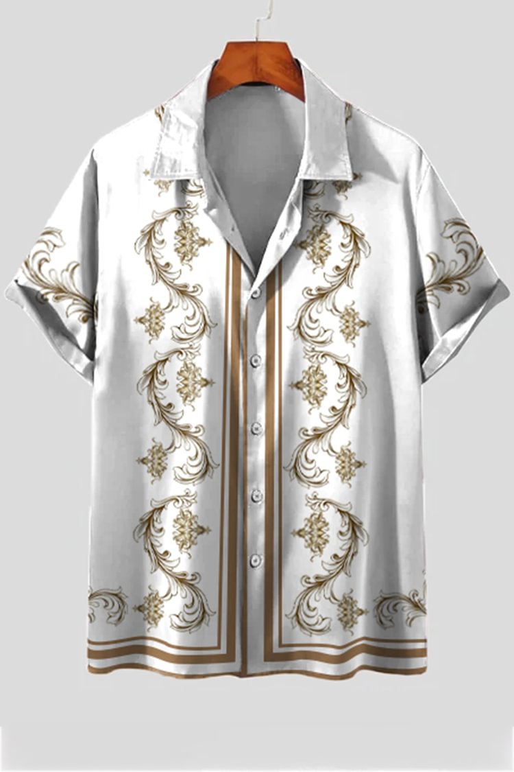 Luxurious Baroque Short Sleeve Shirt