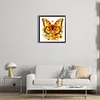 Diamond Painting-DIY Full Round Drill Yellow Butterfly(40x40cm)