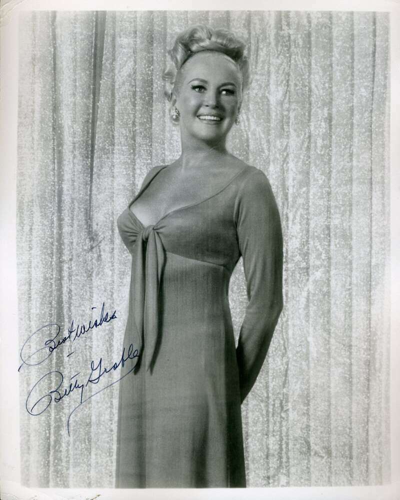 Betty Grable PSA DNA Coa Signed 8x10 Photo Poster painting Autograph