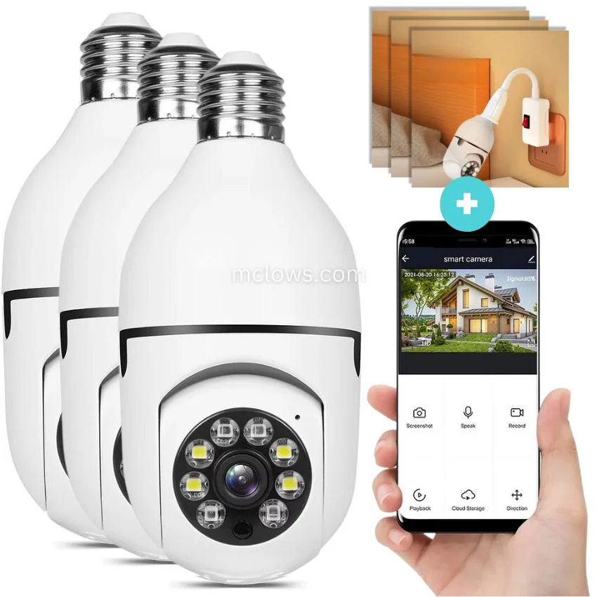 The Original BulbCam360&trade;️ - Wireless Smart Security Cam
