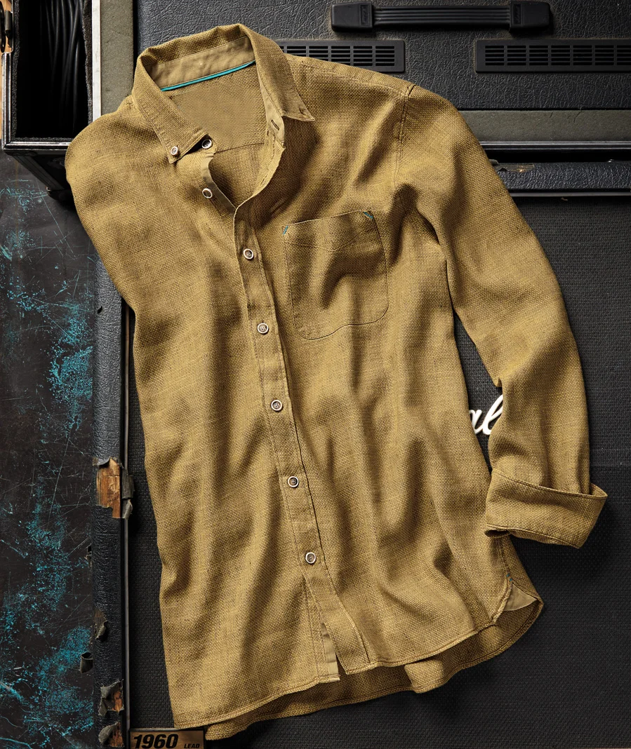 Pre-sale solid color all-match casual shirt