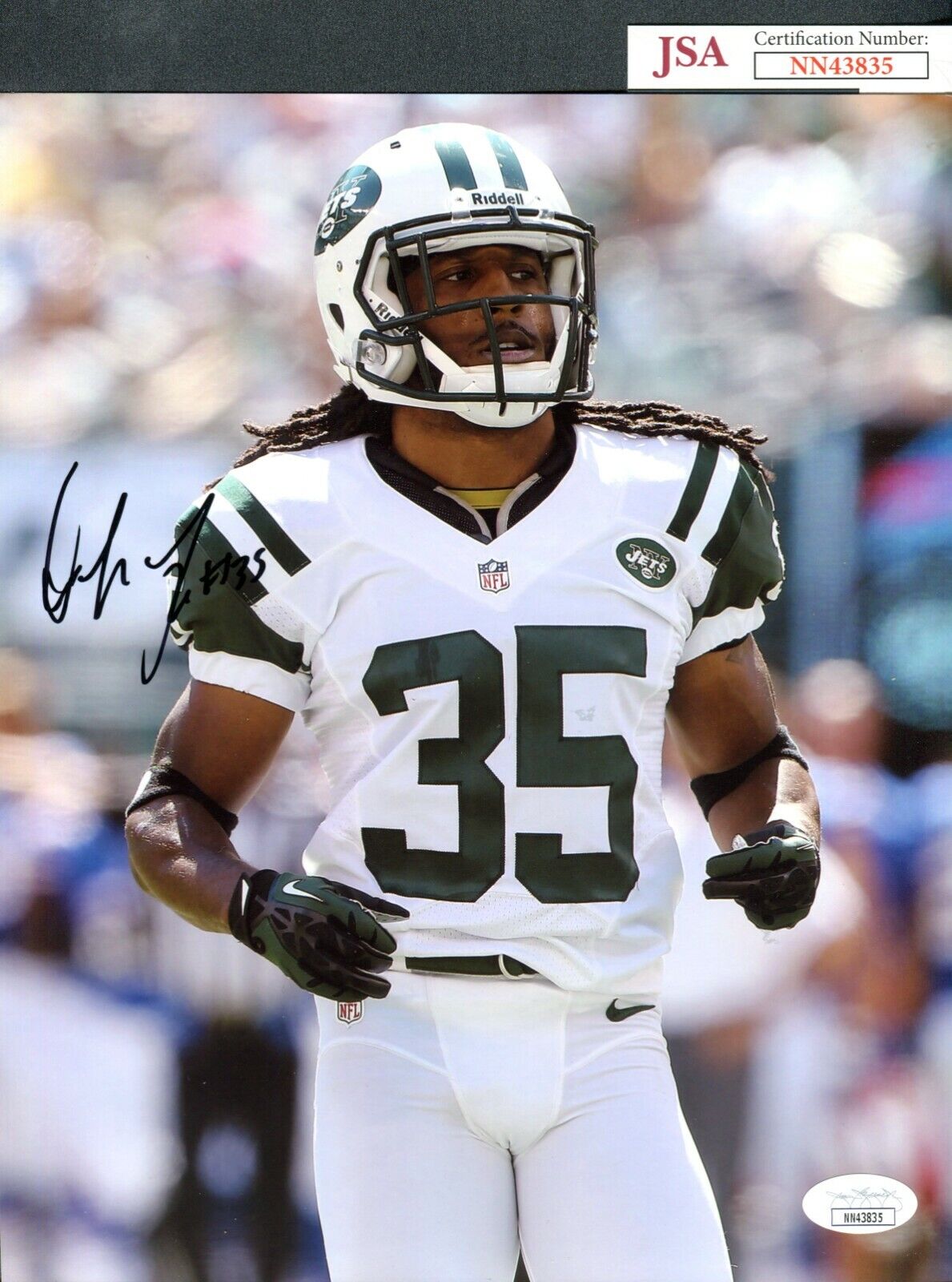 JSA Isaiah Trufant Autographed Signed AUTO 8x10 Photo Poster painting New York Jets TRB 671