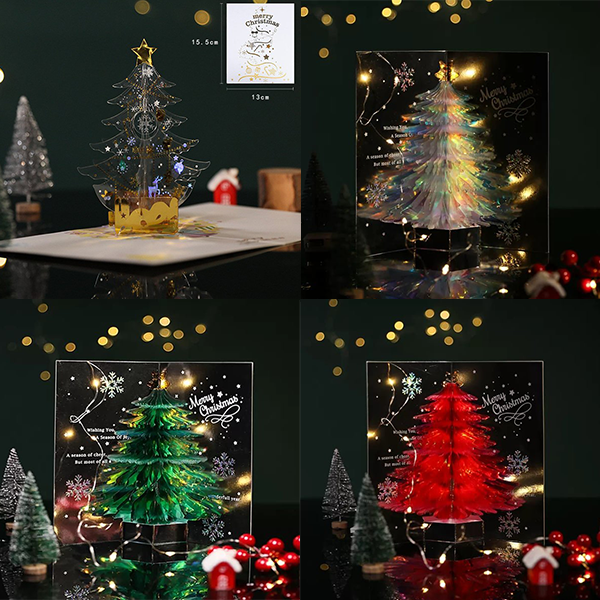 Last Day Hot Sale-48% OFF 🎄(4PCS/SET)Special 3D Christmas Handmade Cards-BUY 2 SETS FREE SHIPPING