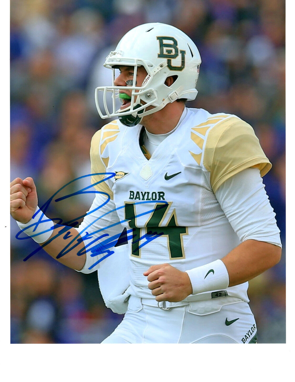 Bryce Petty Baylor Bears hand signed autographed 8x10 football Photo Poster painting coa 2015 c