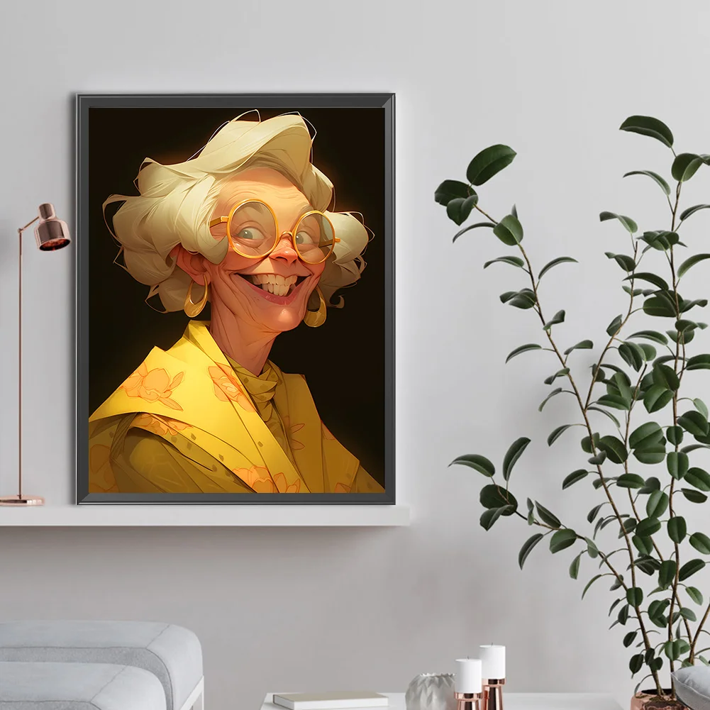 Diamond Painting - Full Round Drill - Grandma(Canvas|30*40cm)