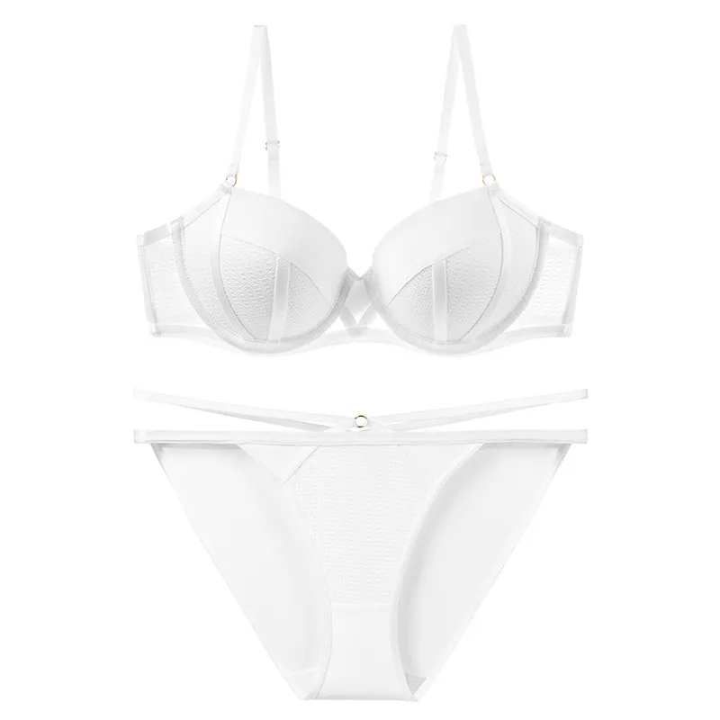 Churchf High-End Lace Underwear Pure Women's Comfortable Agglomeration Bra Small Bra Large Anti-Sagging Bra Set