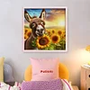 Donkey And Sunflower - 11CT Stamped Cross Stitch - 40*40cm - Animal