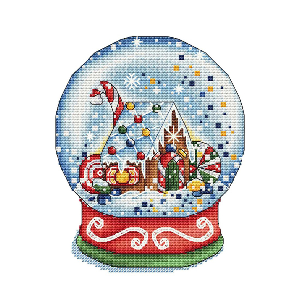 

Crystal Ball - 11CT Stamped Cross Stitch - 40*40CM, 501 Original