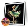 Danse fée clochette princesse-plein diamant rond peinture-40 * 40cm