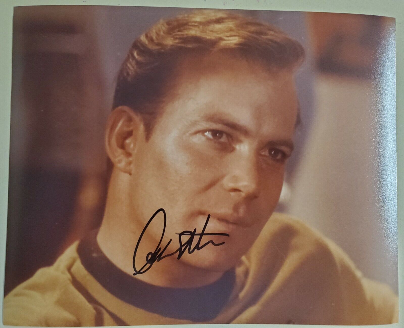 WILLIAM SHATNER STAR TREK SIGNED AUTOGRAPHED COLOR 8X10 Photo Poster painting CAPTAIN KIRK