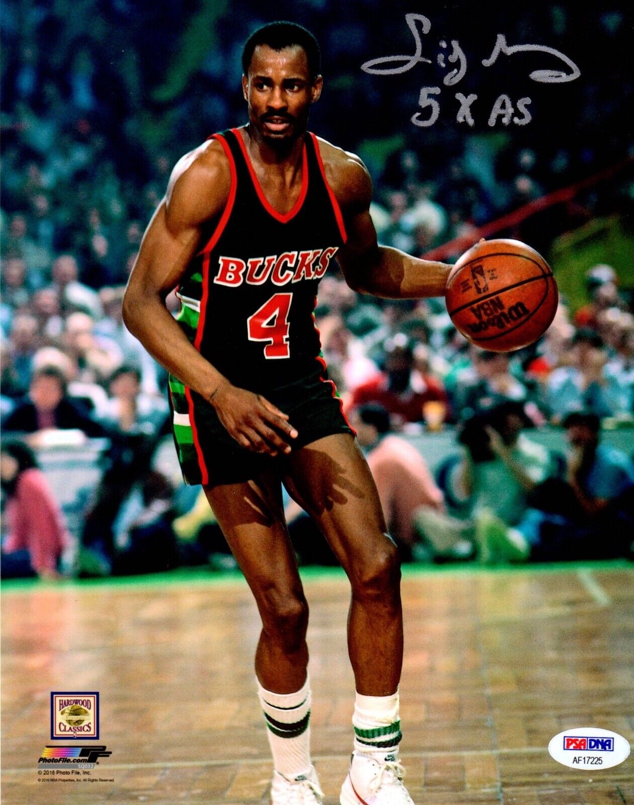 Sidney Moncrief autographed inscribed 8x10 Photo Poster painting NBA Milwaukee Bucks PSA