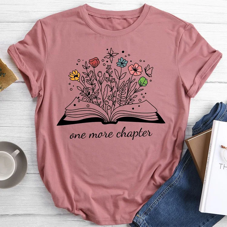 One More Chapter Round Neck T-shirt-0024670