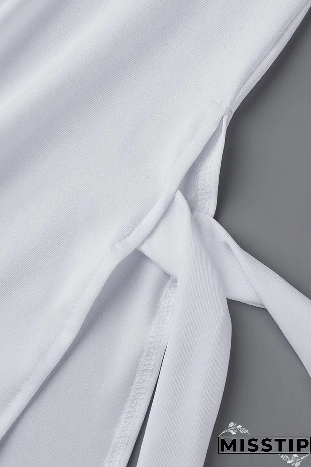 Burgundy Casual Solid Bandage Patchwork Slit V Neck Plus Size Two Pieces