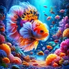 Diamond Painting -DIY Full Square Drill Colorful Fish(30*30CM)
