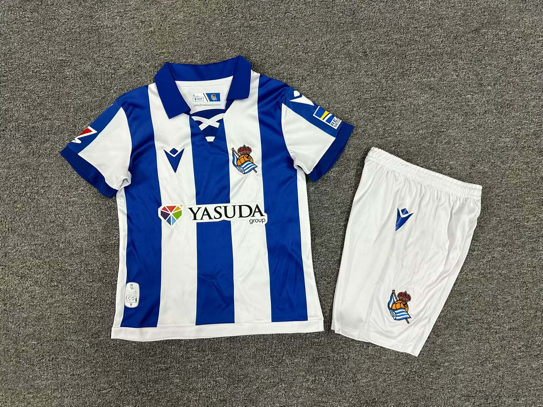 2024-2025 KIDS Real Sociedad Home Football Shirt 1:1 Thai Quality