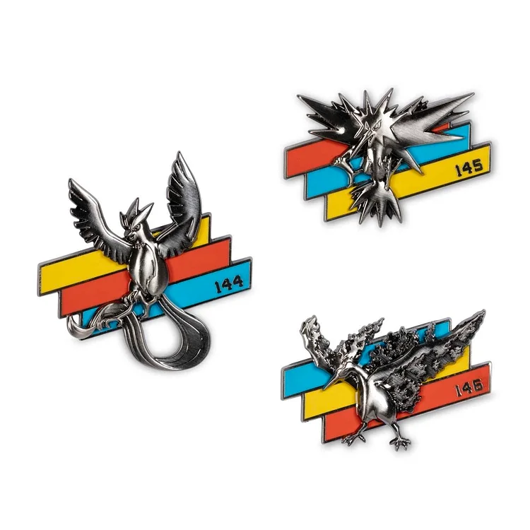 Articuno, Zapdos & Moltres Better Together Pokémon Pins (3-Pack)