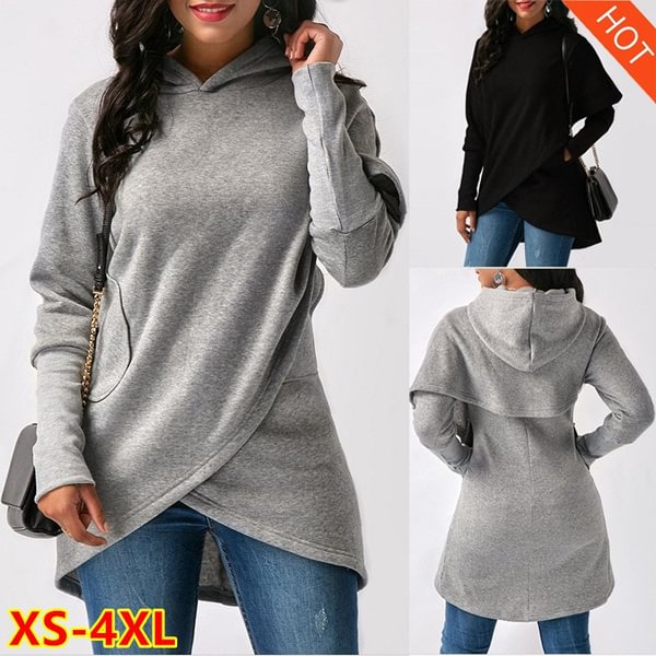 2020 Autumn Winter Fashion Women's Long Sleeve Sweater Hoodies Lady Casual Hooded Sweatshirts (XS-4XL) - Shop Trendy Women's Fashion | TeeYours