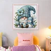 Blue Dryad And Snowman-11CT Counted Cross Stitch 40*40cm/15.75*15.75in