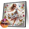 5D bricolage partiel forme sp&eacute;ciale perceuse diamant peinture kit fille d&eacute;coration 30x30cm