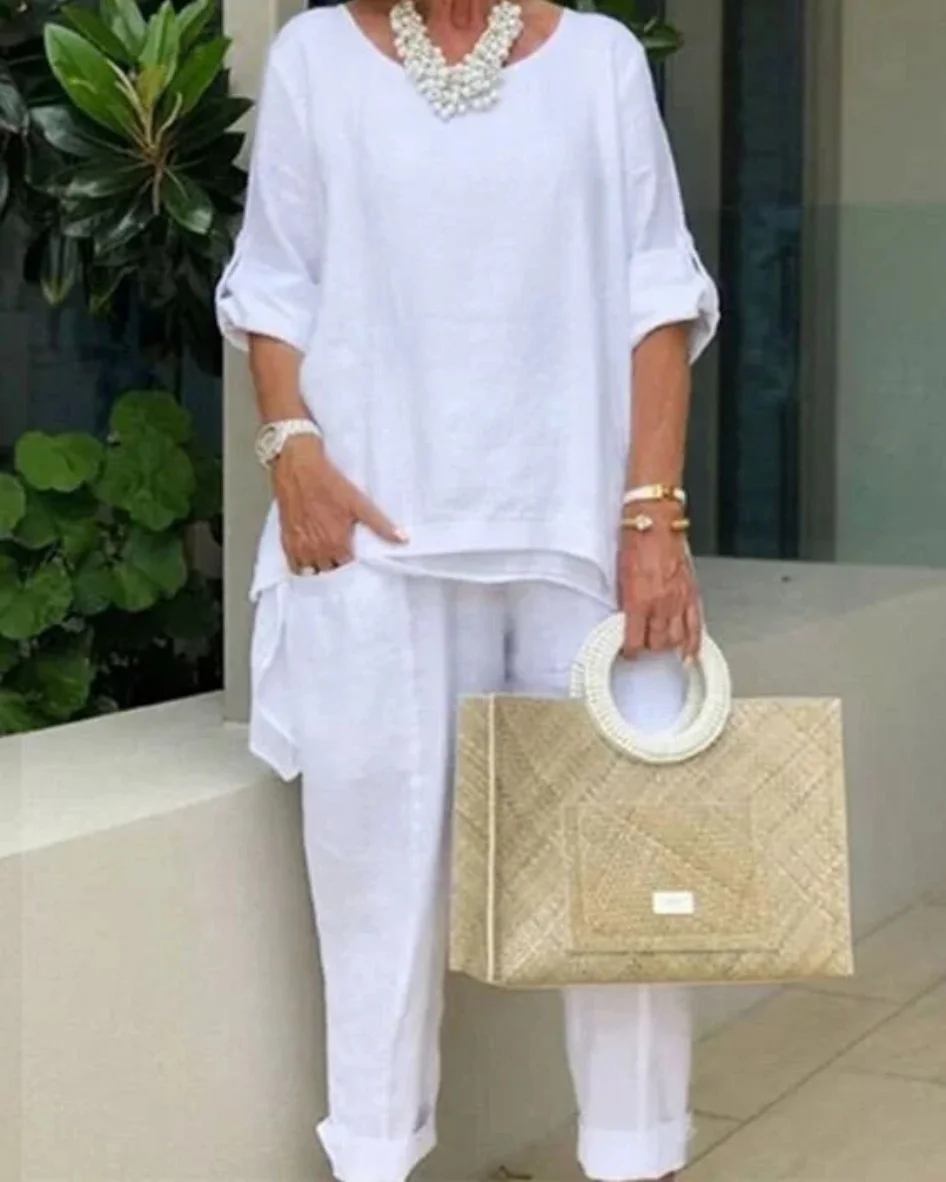 Women's Casual Cotton Suit