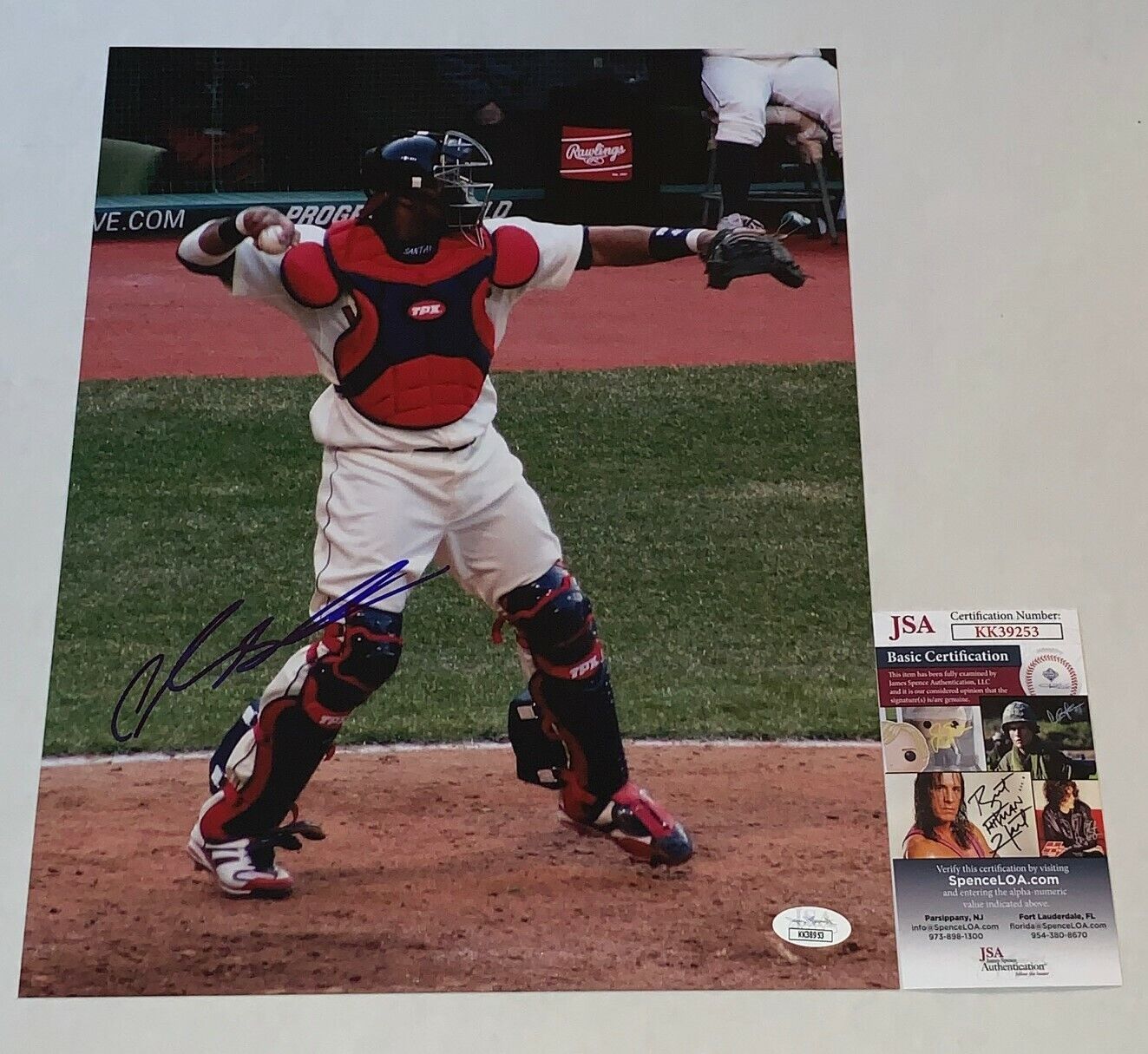 Carlos Santana signed Cleveland Indians 11x14 Photo Poster painting autographed JSA