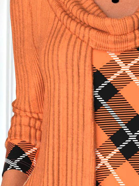 Women Half Sleeve V-neck Solid Color Dress