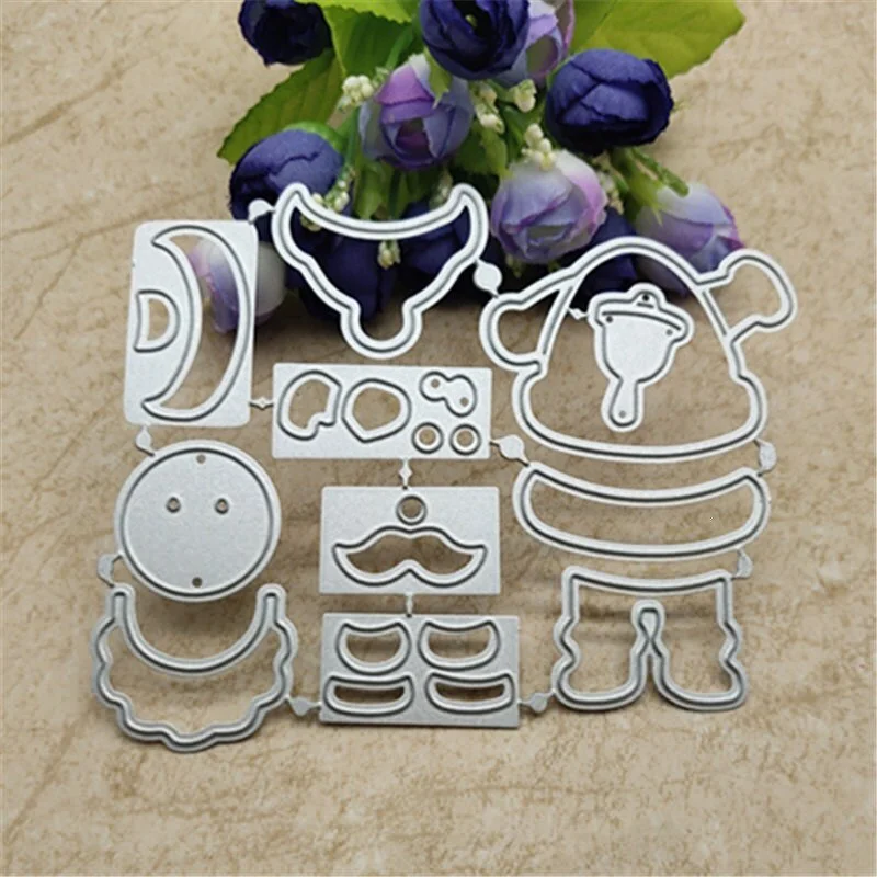 Santa Claus Metal Cutting Dies Stencils For Card Making Decorative Embossing Suit Paper Cards Stamp DIY