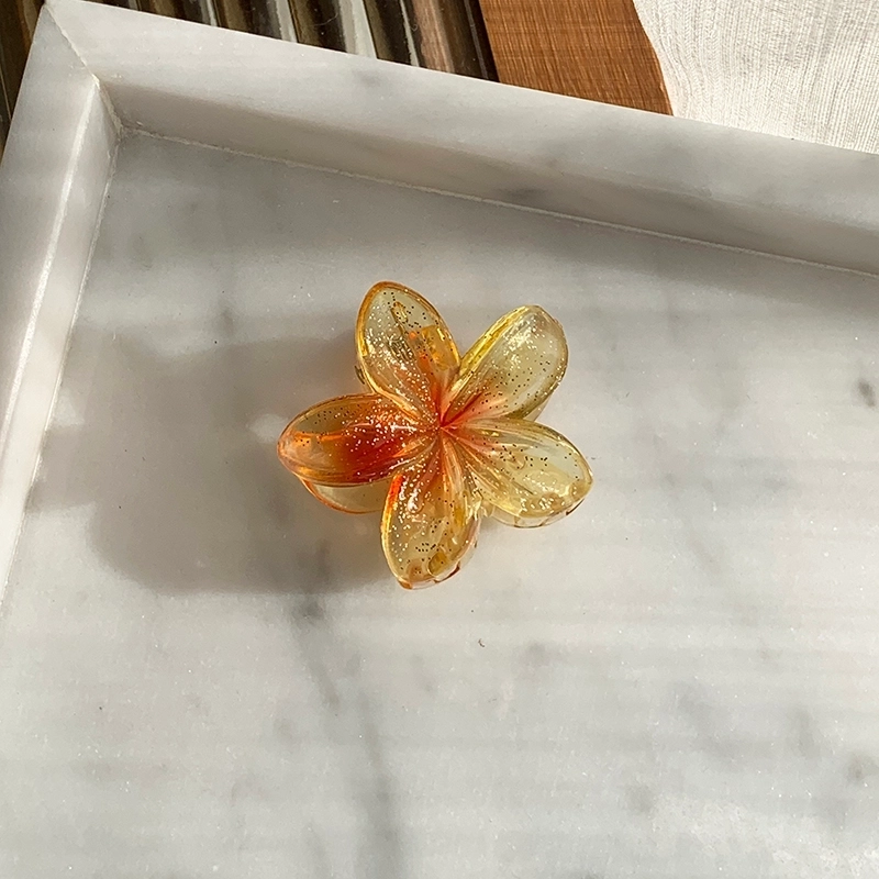 Women’s Sweet Minimalist Flower Plastic Hair Claws