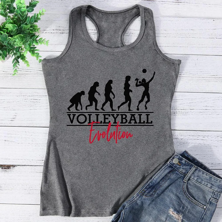 Volleyball Enthusiast Evolution Of Man Vest Top-Annaletters