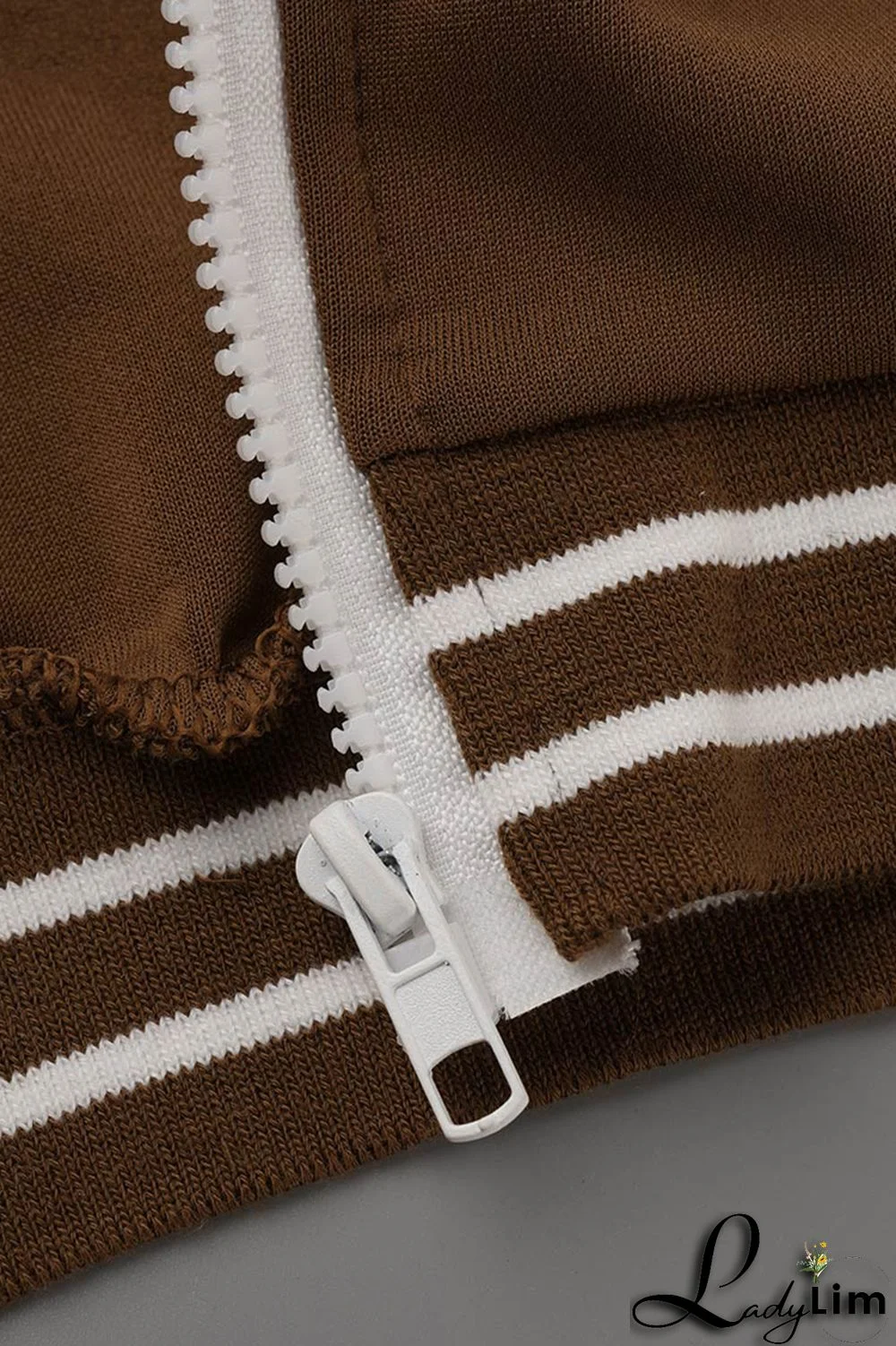 Black Fashion Casual Letter Print Patchwork Zipper Collar Short Sleeve Two Pieces