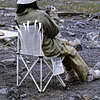 Outdoor Folding Chair Camping Mesh Chair Ultra-Light Portable Stool Small Stool Outdoor Fishing Chair