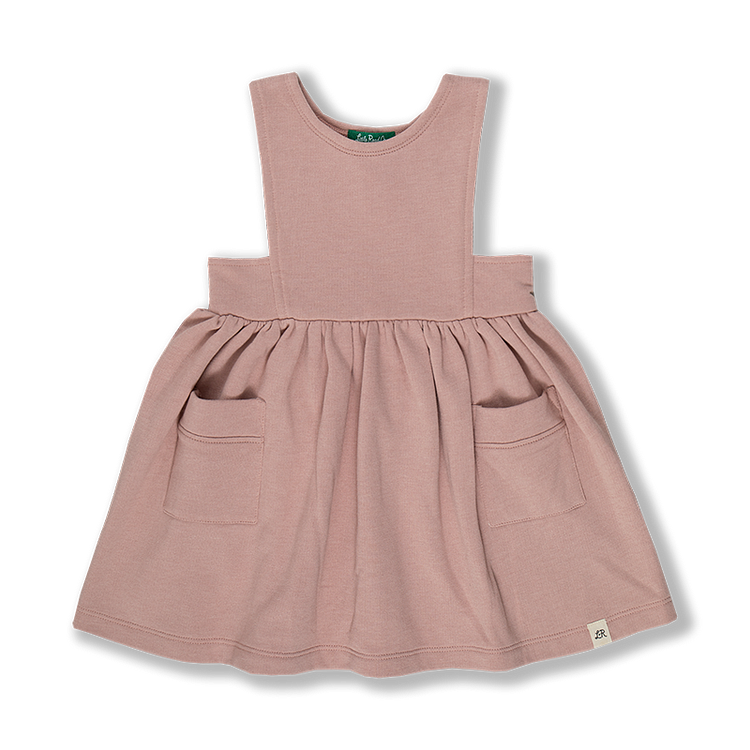 Pink Suede Apron Dress