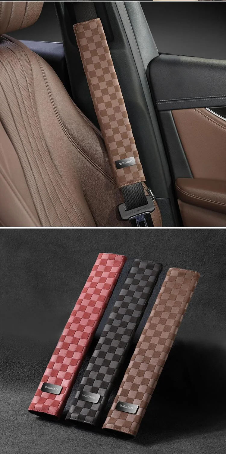 Car suede premium seat belt shoulder pads(2Pcs)