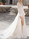 Gauze Backless Long Sleeves Maxi Dress