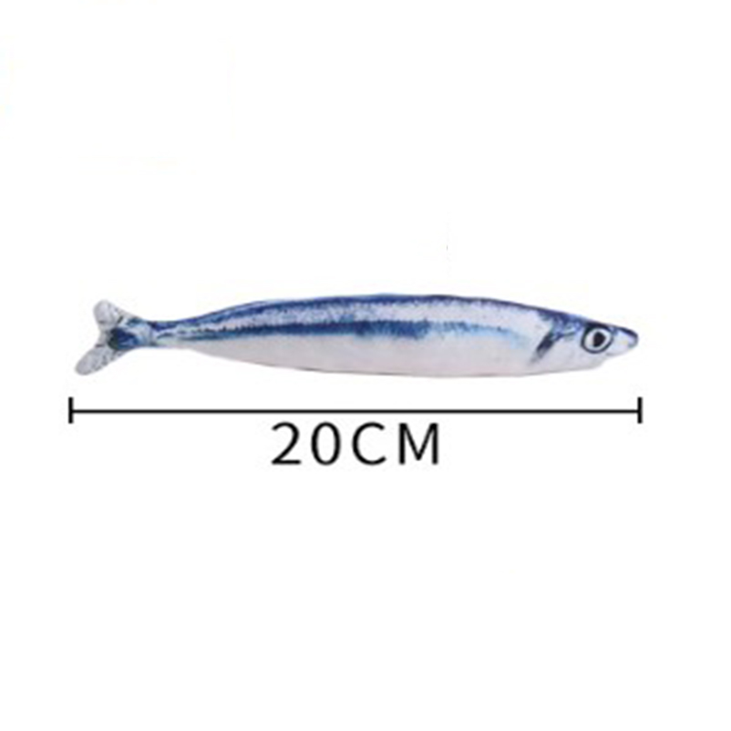 Tegooe Cat Teasing Toy Plush Fish - Interactive Chew Toy for Cats