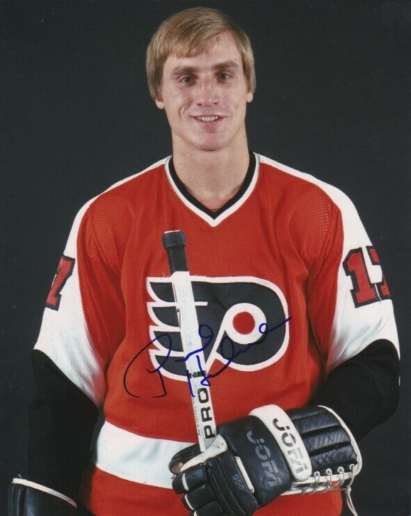 VINTAGE PAUL HOLMGREN SIGNED PHILADELPHIA FLYERS 8x10 Photo Poster painting #5 Autograph