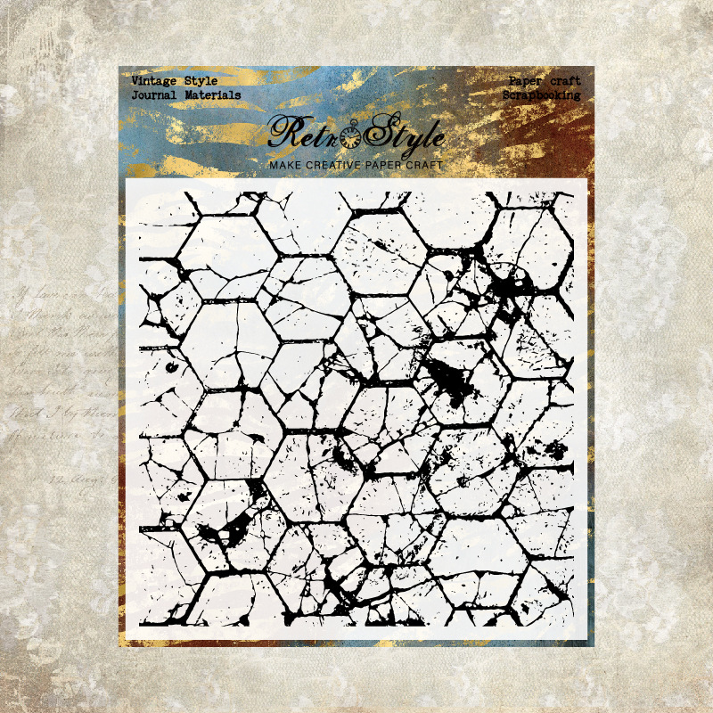 Journalsay Vintage Geometric Patterns Transparent Silicone Stamp