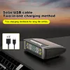Tire Pressure Monitoring System with 4 Sensors USB/Solar TPMS for Car SUV Sedan